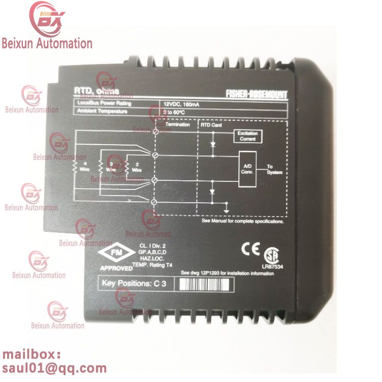 EMERSON KJ3002X1-BF1 12P1732X082 RTD Card DCS Module