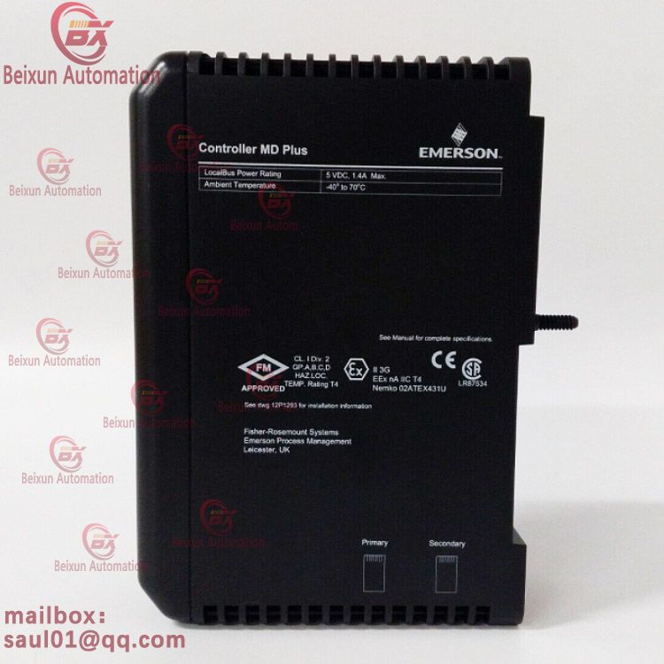 EMERSON VE3006 | 12P3439X012 | G6450081A | DeltaV MD Plus Controller