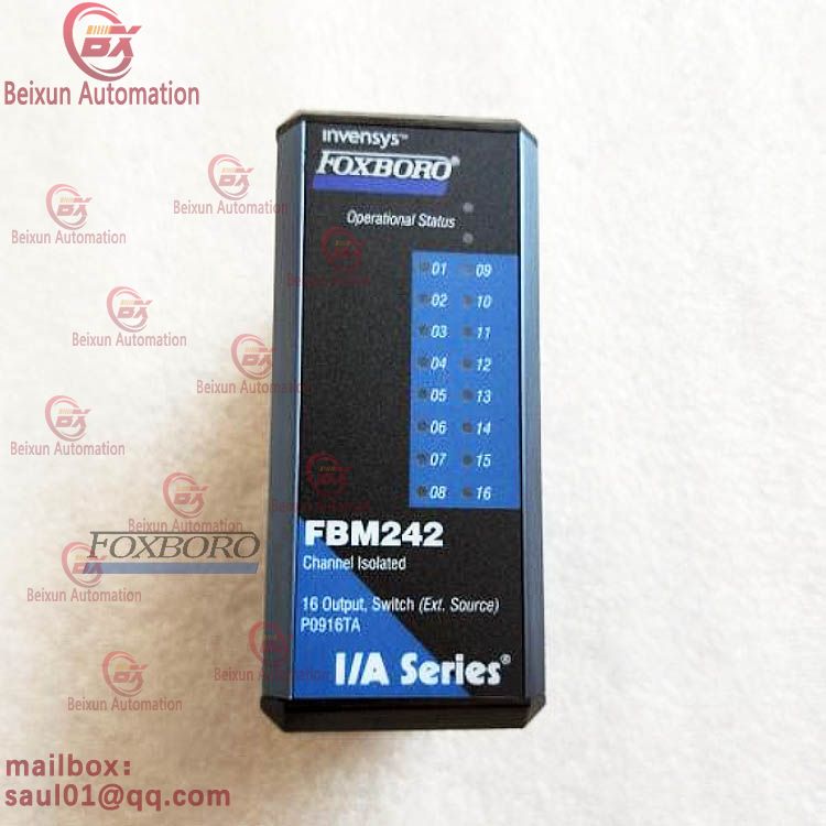 FOXBORO FBM242 RH916TA 16-Channel Discrete Output Interface Component Module