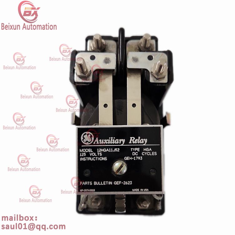 GE 12HGA11J52 | Auxilary Relay | Type HGA