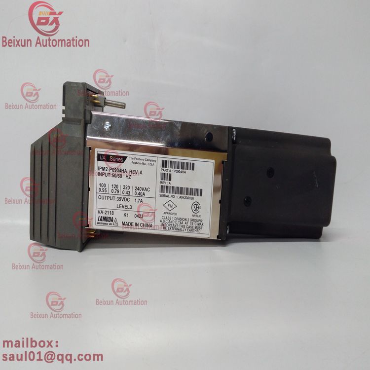 Foxboro -IPM2-P0904HA- Specifies the power module