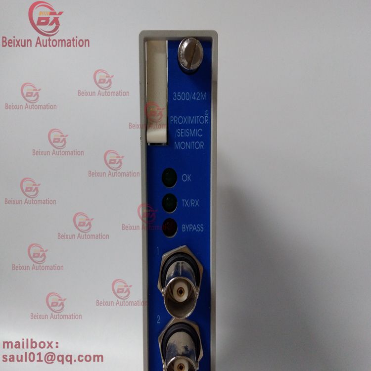 Bentley 3500/42M-01-00 General purpose turbine safety monitoring vibration displacement module