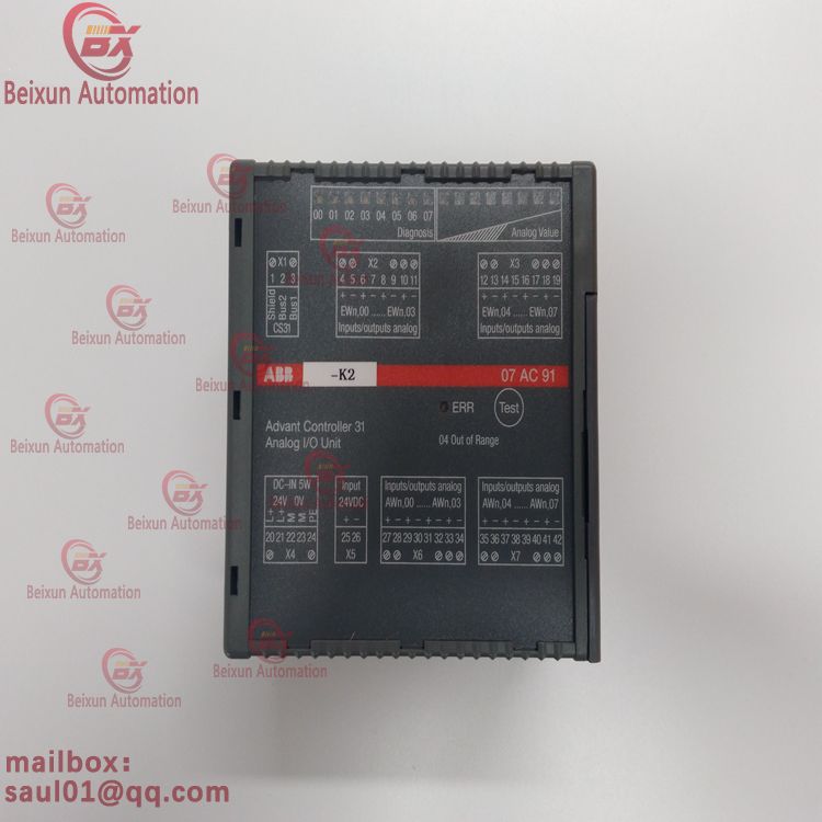 ABB GJR5252300R0101 07AC91D analog input/output module