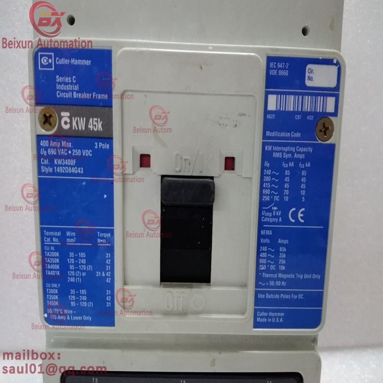 Cutler Hammer KW3400F automatic control system