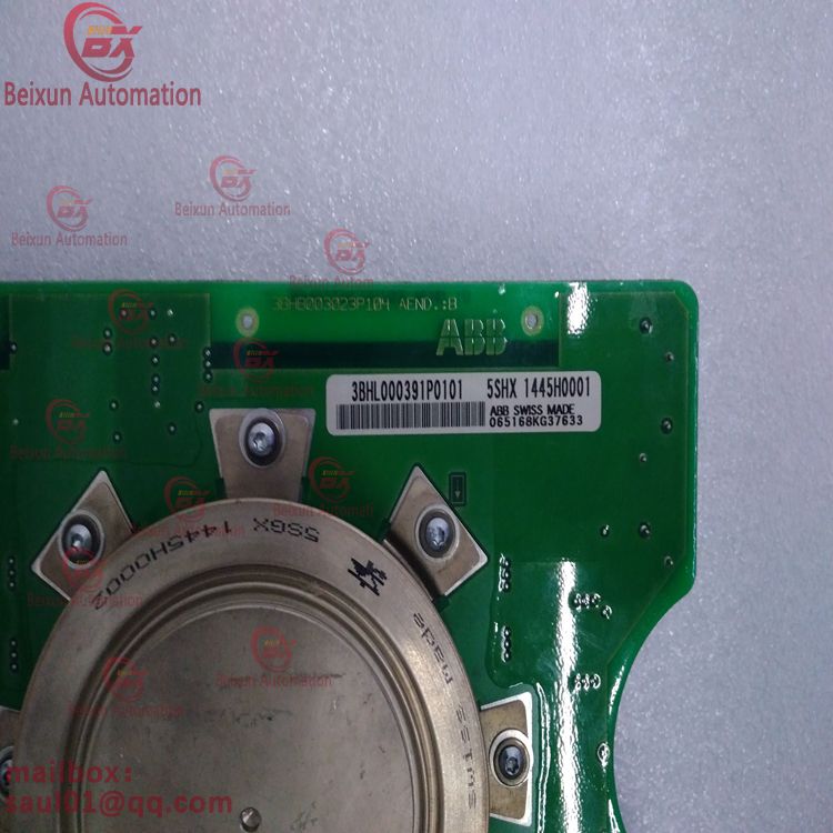 ABB 5SHX1445H0001 3BHL00391P0101 3BHB003230R0101 5SXE05-0152 Excitation redundancy system