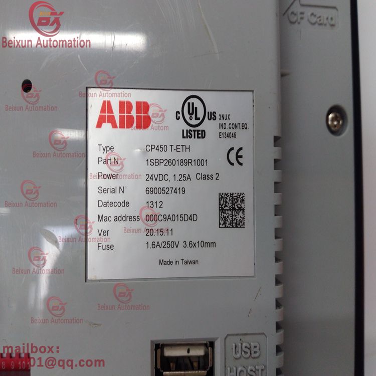 CP450 T-ETH 1SBP260189R1001 Control display panel ABB