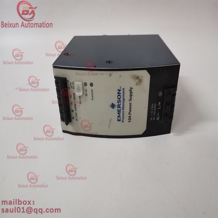 EMERSON 1X00781H01L Guide mounting power supply