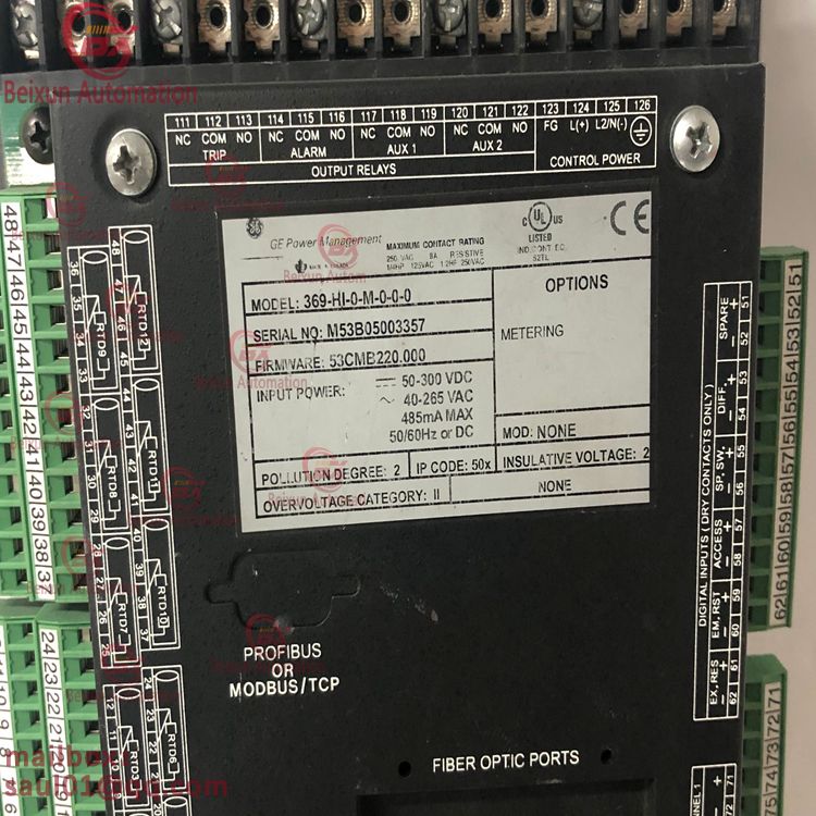 GE 369-HI-0-M-0-0 Programmable controller Motor management relay module