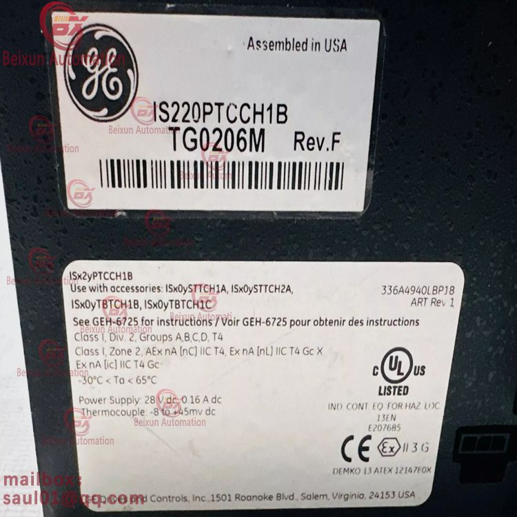 GE IS220PTCCH1A THERMOCOUPLE MODULE