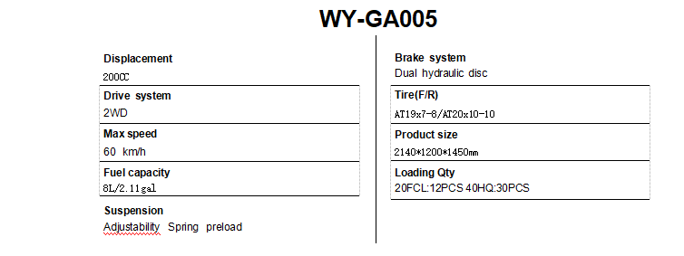 All-terrain Vehicle 4x4 four-wheel WY-GA005 aduIt off-road vehicle(图2)