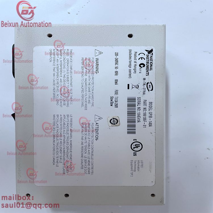 NI SCXI-1104C Analog input module GPIB-140A 186135F-31