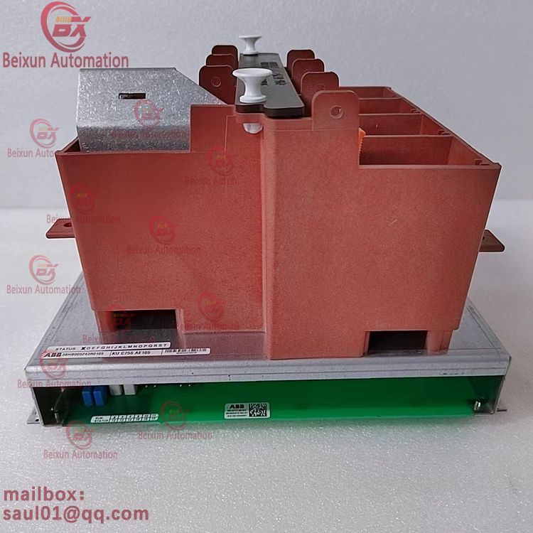 The ABB KUC755AE105 3BHB005243R0105 module/control unit continuously monitors the voltage transformerThe ABB KUC755AE105 3BHB005243R0105 module/control unit continuously monitors the voltage transform