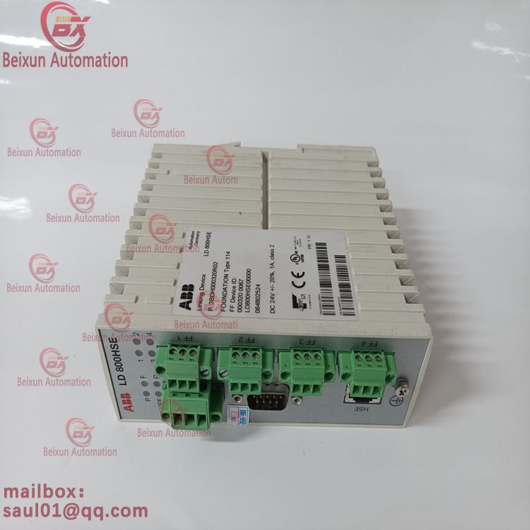 ABB LD800HSE 3BDH000320R02 Connects to the controller