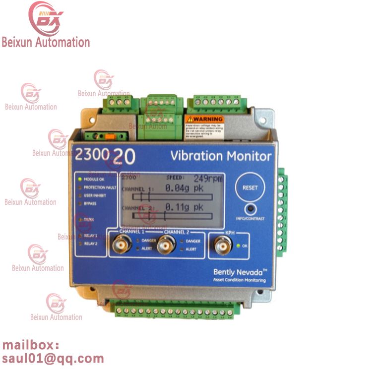 Bently Nevada 230/20-00-00 Monitor Dual-channel vibration monitoring transmitter