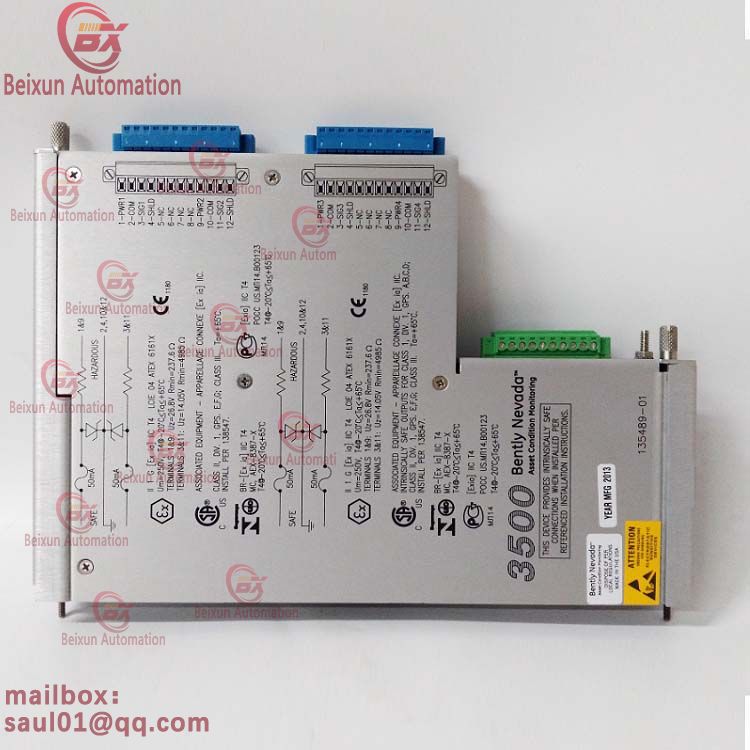 Bently Nevada 135489-01 （3500-42 IO Module with Internal Barriers ）